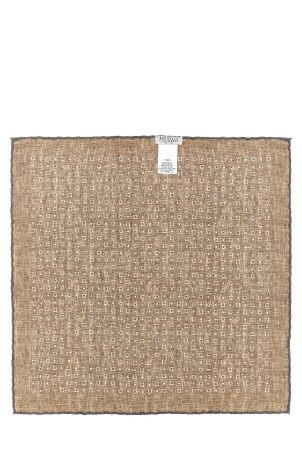 Silk clutch bag Gray