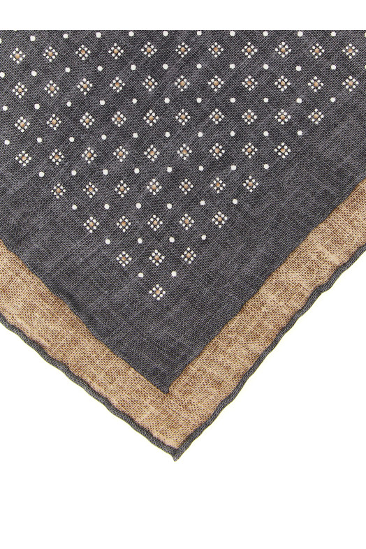 Silk clutch bag Gray
