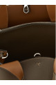 Small leather bucket bag Gray