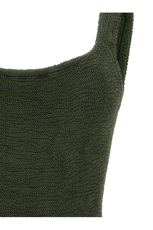 Цельный купальник «Square Neck», зеленый SQUARENECKSWIMMETALLICKHAKI