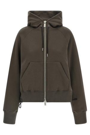 Бавовняна толстовка із капюшоном, зелена SACAI 2608684501