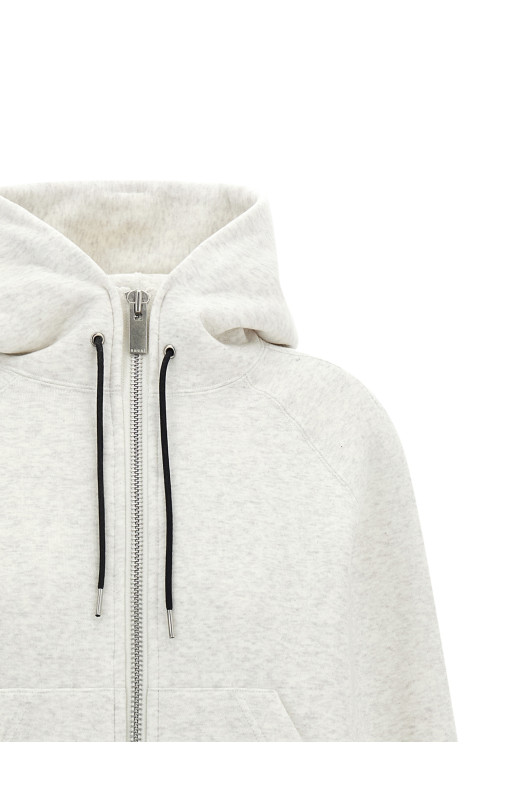 Бавовняна толстовка з капюшоном, біла SACAI 2608684151