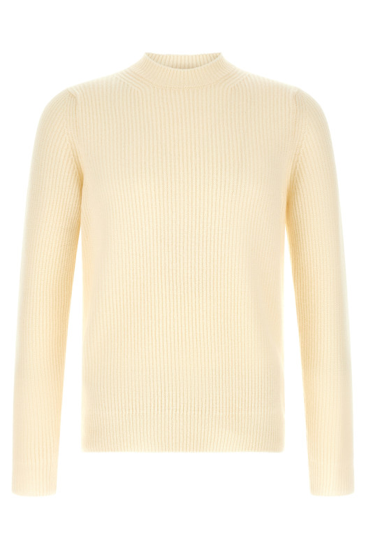Ribbed sweater White
