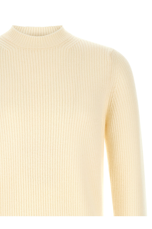 Ribbed sweater White