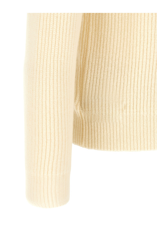 Ribbed sweater White