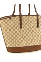 Большая тканевая сумка для покупок, коричневая GUCCI 856096FAFKK9343