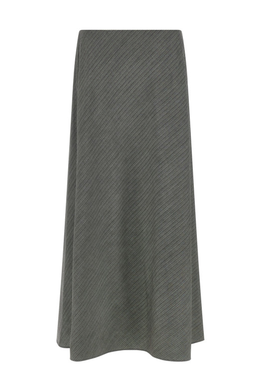 Bell chevron skirt Gray