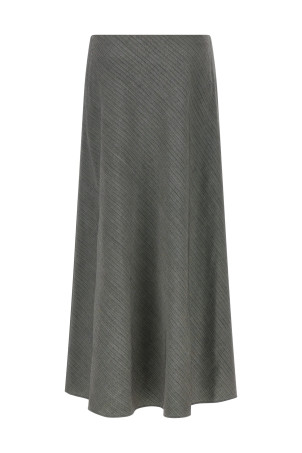 Bell chevron skirt Gray