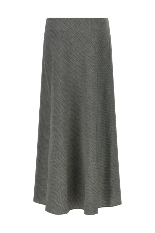 Bell chevron skirt Gray