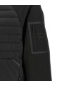 Two-material hoodie Black