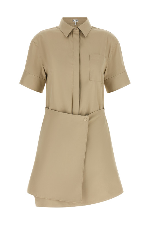 Wrap dress Beige