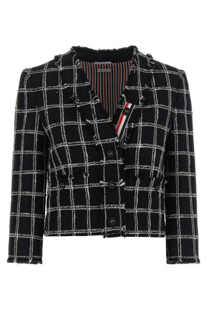 Багатокольоровий твідовий блейзер THOM BROWNE FBC968TF1279001