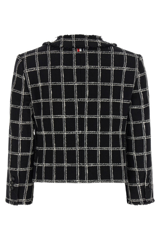 Багатокольоровий твідовий блейзер THOM BROWNE FBC968TF1279001