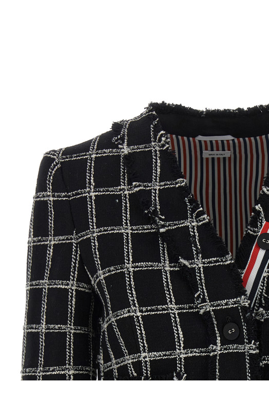 Багатокольоровий твідовий блейзер THOM BROWNE FBC968TF1279001