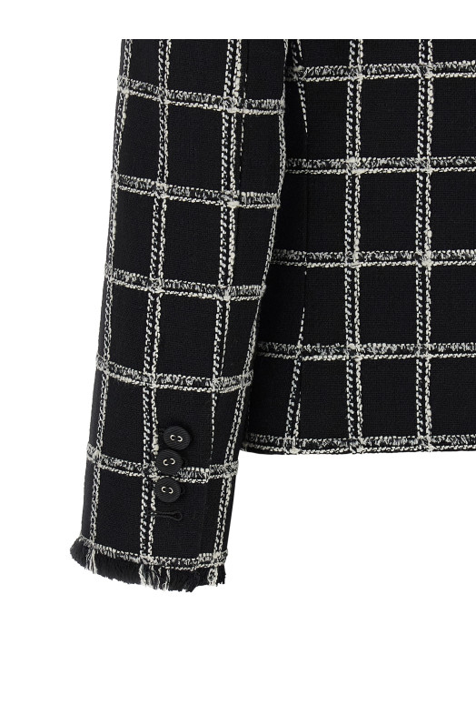 Багатокольоровий твідовий блейзер THOM BROWNE FBC968TF1279001