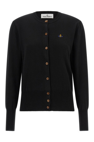 'Bea' crew-neck cardigan Black
