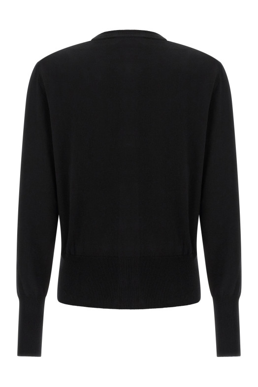 'Bea' crew-neck cardigan Black