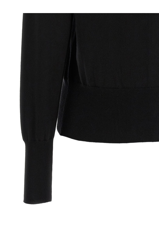 'Bea' crew-neck cardigan Black