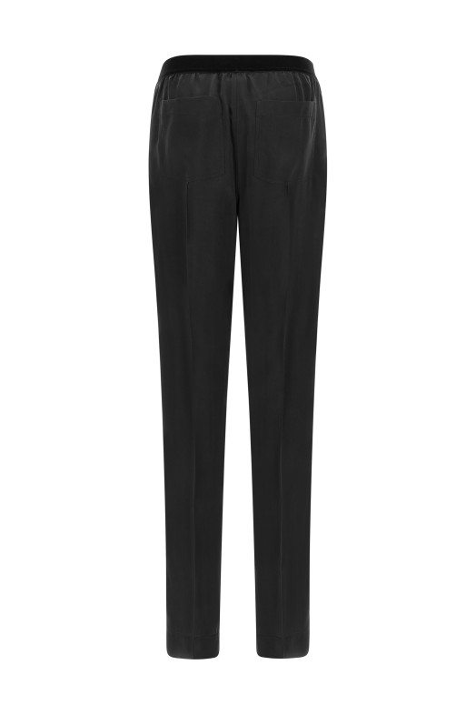 Silk pants Black