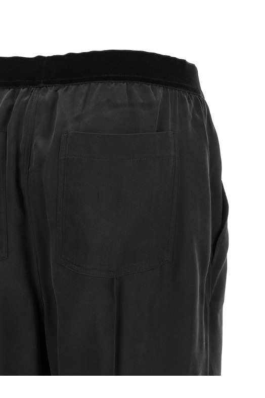 Silk pants Black