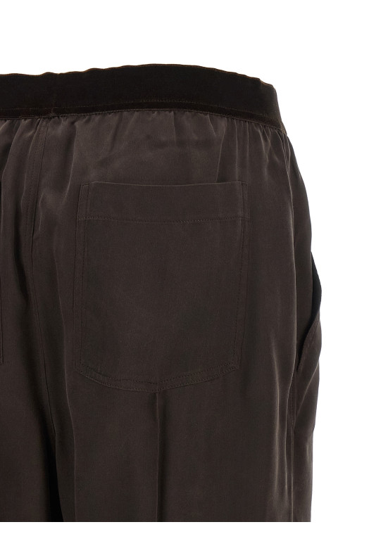 Silk pants Brown