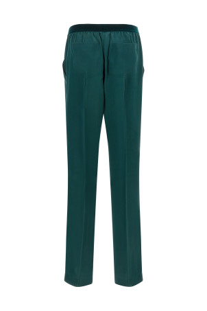 silk trousers Green