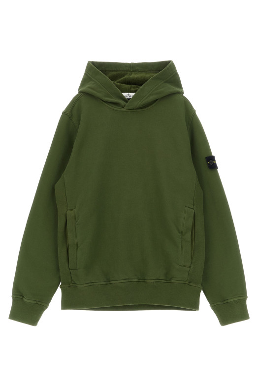 'Badge Logo' hoodie Green