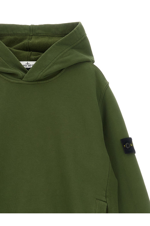 'Badge Logo' hoodie Green