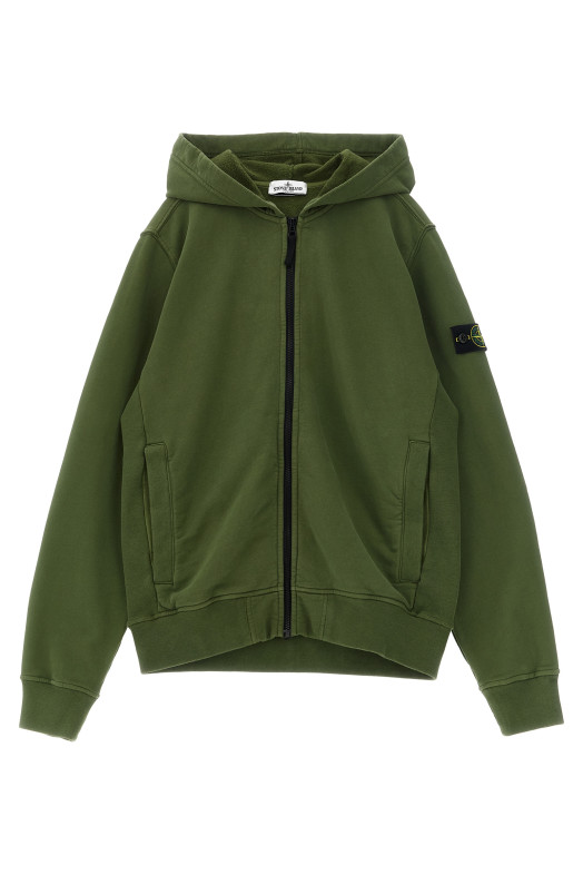 'Badge Stone Island' hoodie Green