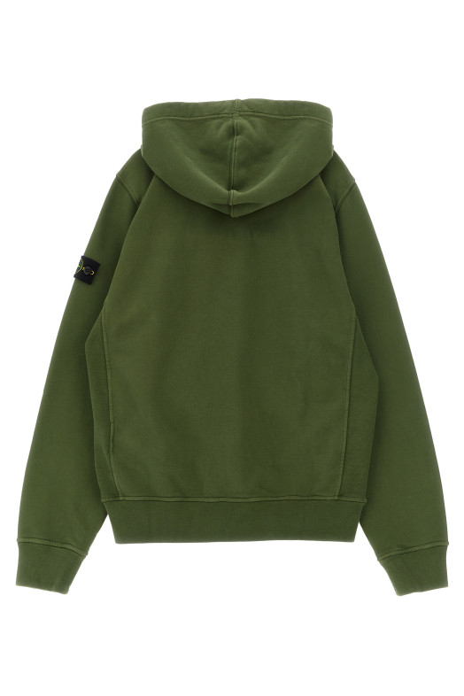'Badge Stone Island' hoodie Green