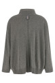 Central stitching sweater Gray