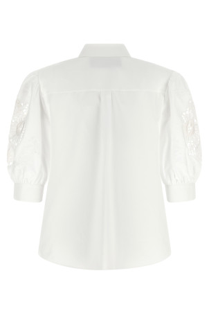 Valentino Garavani macramé insert shirt White