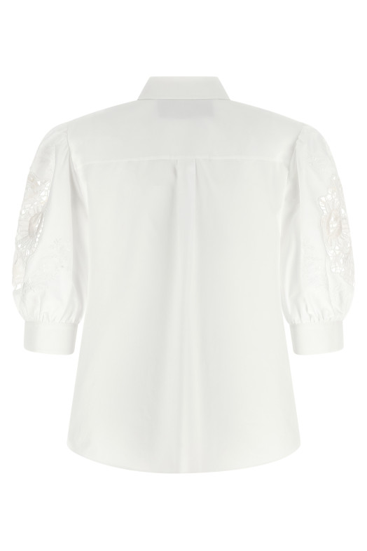 Valentino Garavani macramé insert shirt White