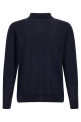 Wool polo shirt 14 microns Blue
