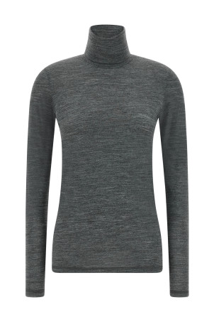 High neck t-shirt Gray