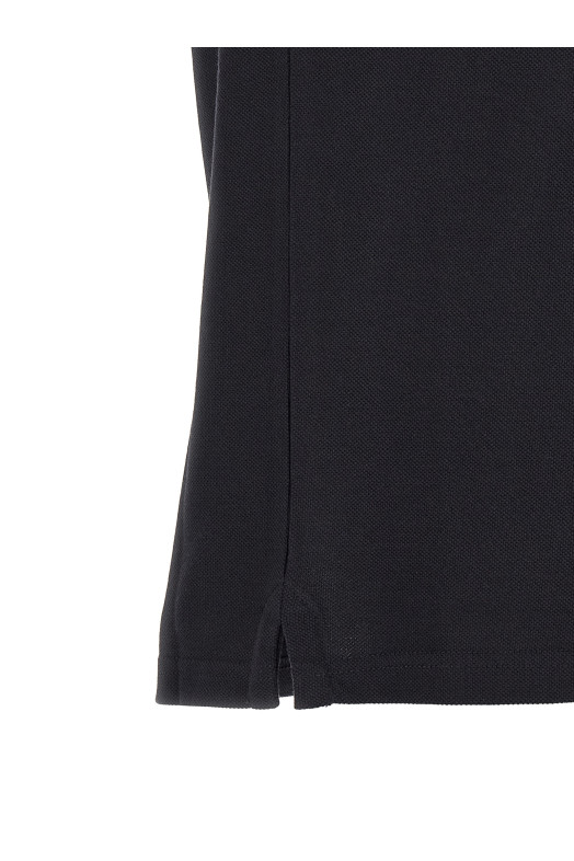 Tricolor trim polo shirt Blue
