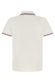 Tricolor trim polo shirt White