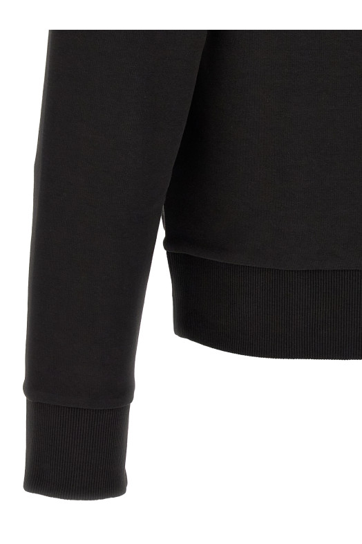 Худи из хлопка, чёрного цвета HUGO BOSS 50565305001