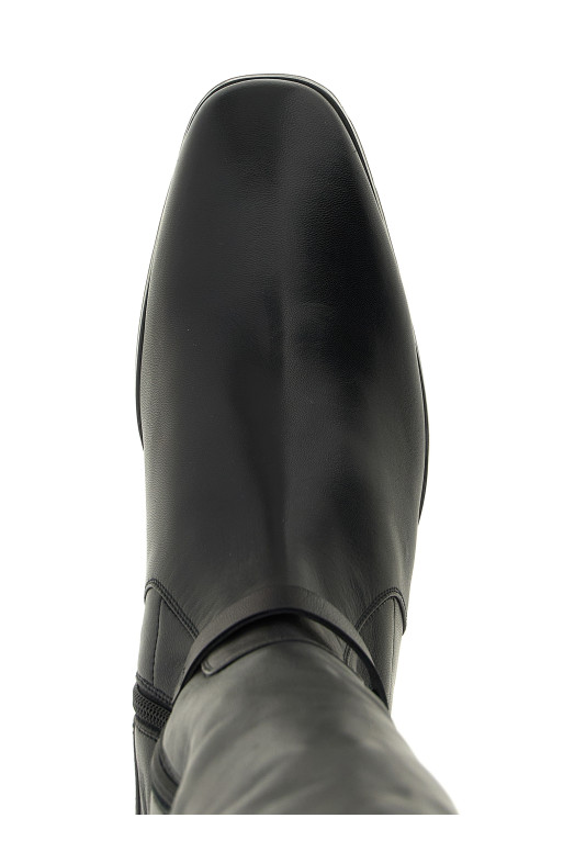 Высокие сапоги черного цвета TOM FORD W3924LGO075SNAA