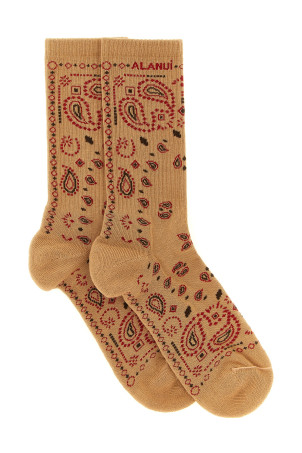 'Bandana' socks Beige