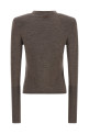 Свитер с набивными плечами, коричневый PINKO 107246A3FYI66