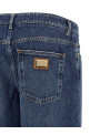 Джинсы с широкими брючинами, синие DOLCE & GABBANA FTC8CDG8PH7S9001