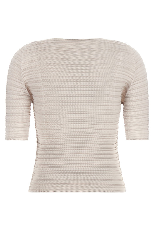 'Jiggly Pleats' blouse Beige