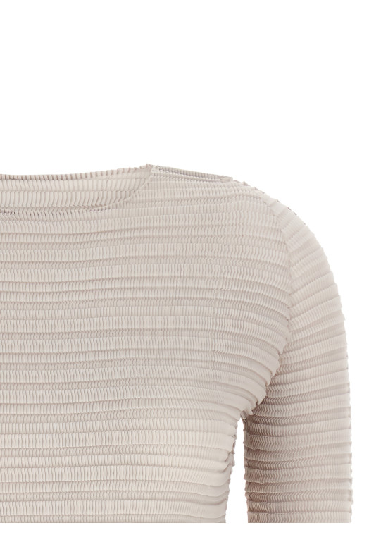 'Jiggly Pleats' blouse Beige