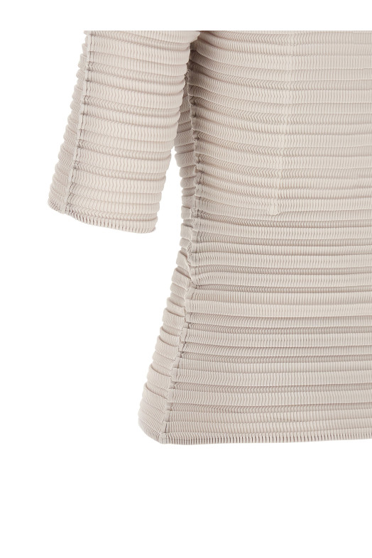 'Jiggly Pleats' blouse Beige