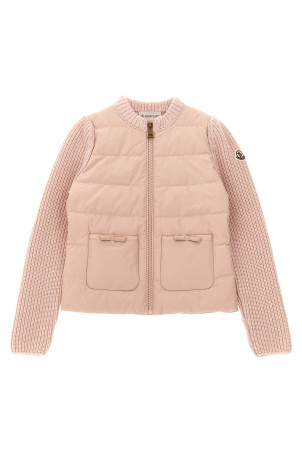 Кардиган з підкладкою, рожевий MONCLER ENFANT L29549B00004M4281511