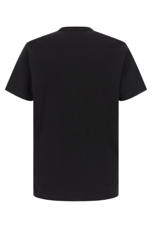 Футболка с вышитым логотипом, черная DOLCE & GABBANA G8PT1ZG7P9KN0000