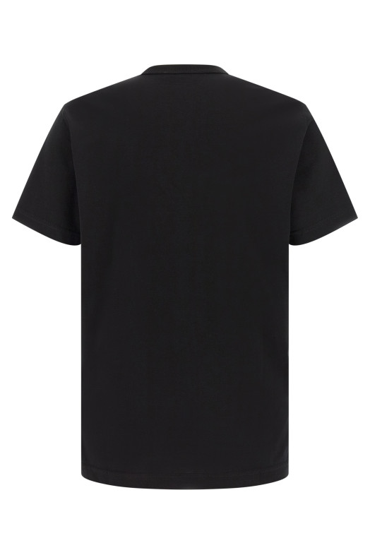 Футболка с вышитым логотипом, черная DOLCE & GABBANA G8PT1ZG7P9KN0000