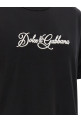 Футболка с вышитым логотипом, черная DOLCE & GABBANA G8PT1ZG7P9KN0000