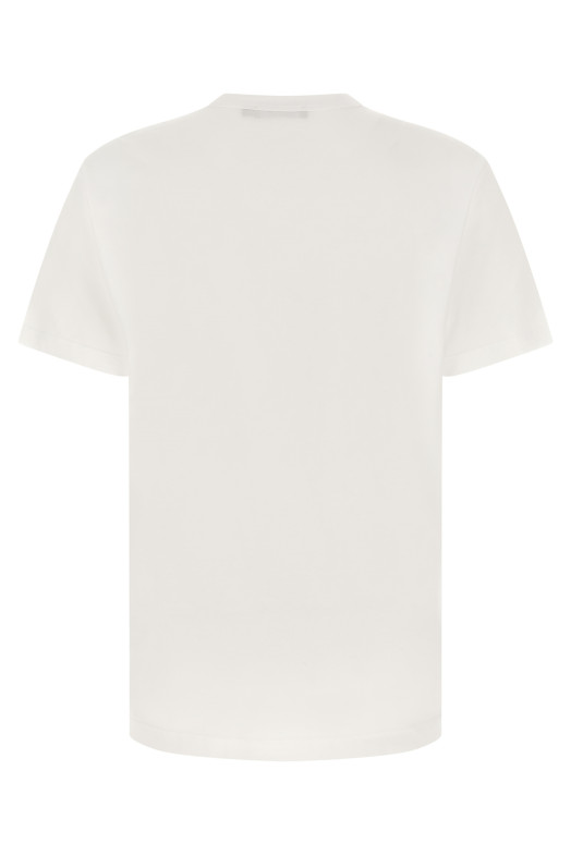 Футболка с вышитым логотипом, белая DOLCE & GABBANA G8PT1ZG7P9KW0800